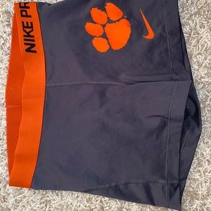 Gray Nike pro Clemson spandex